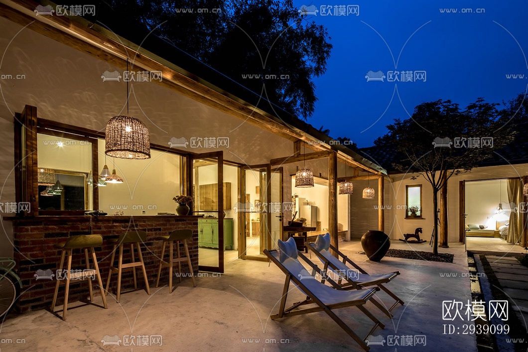 北欧酒店民宿效果图下载（渲染图14）