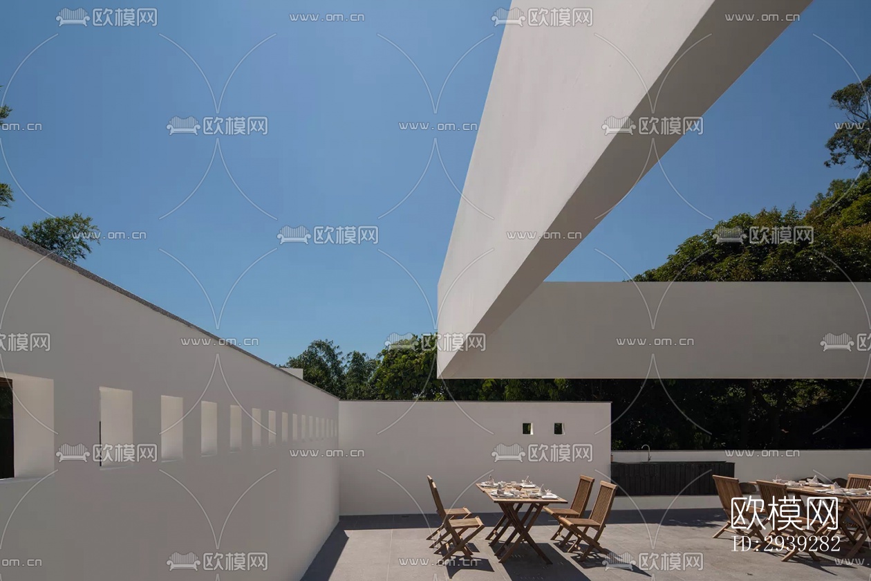 新中式酒店民宿效果图下载（渲染图4）