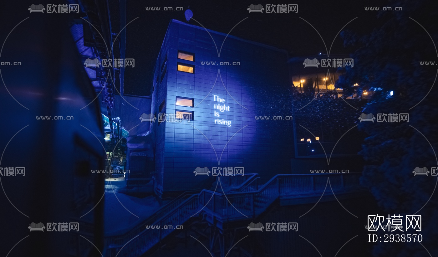 工业风展览展厅效果图下载（渲染图10）