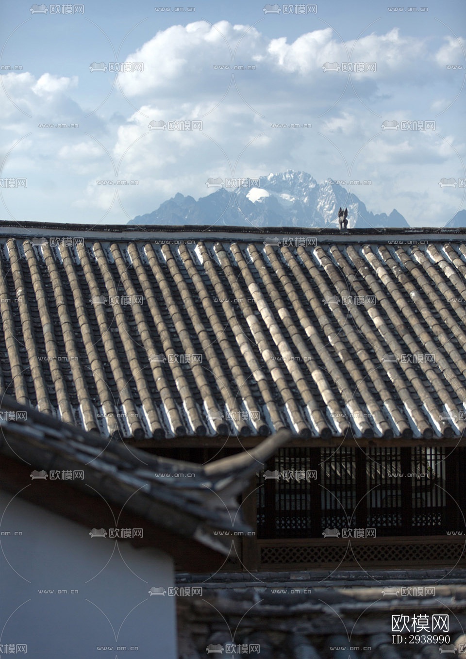 中式酒店民宿效果图下载（渲染图1）