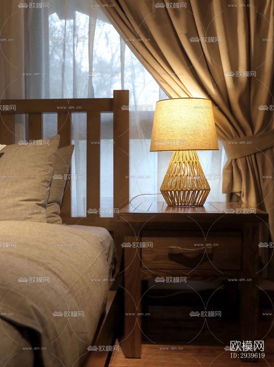 美式酒店民宿效果图下载（渲染图12）