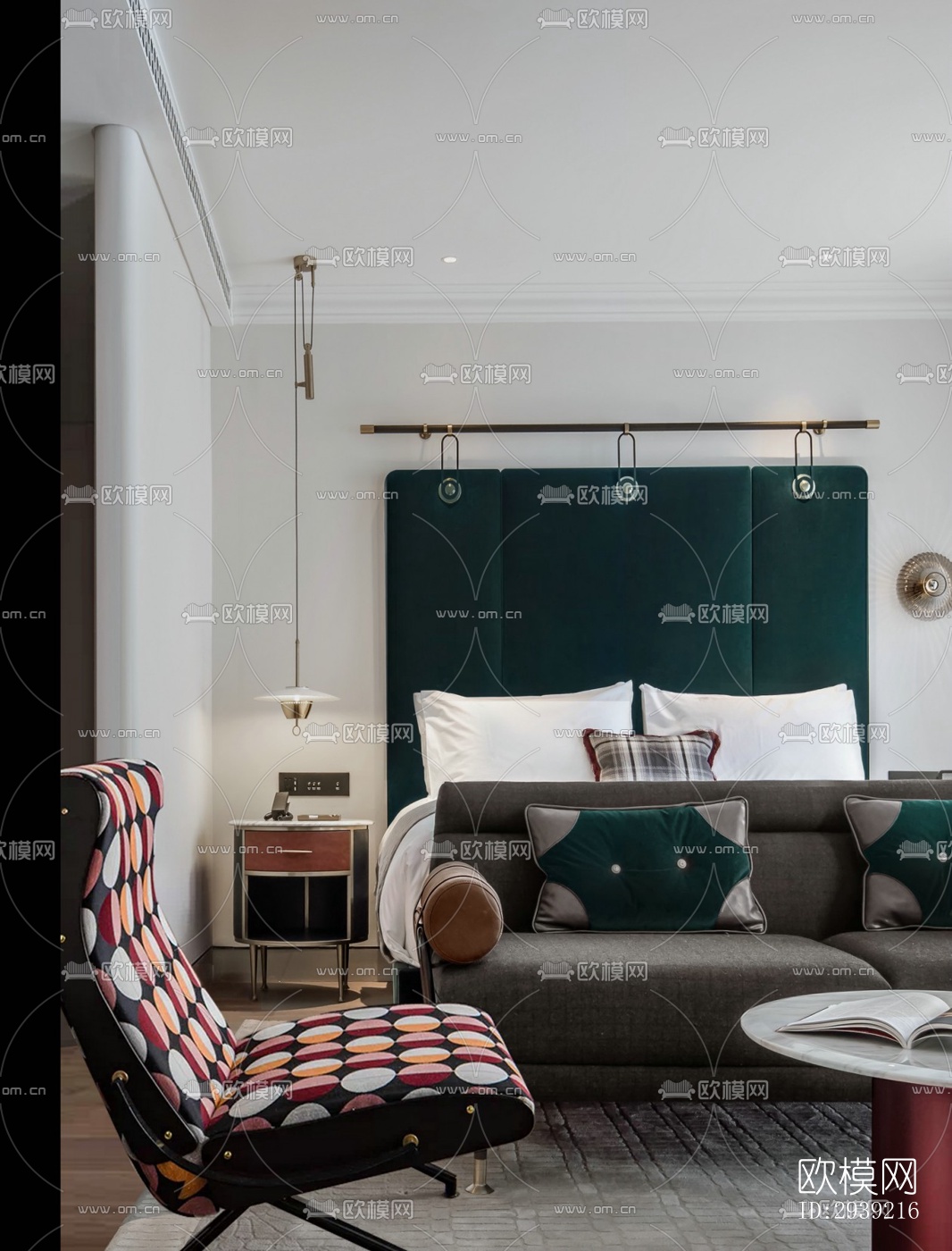 后现代酒店民宿效果图下载（渲染图16）