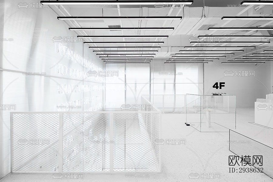 现代展览展厅效果图下载（渲染图9）