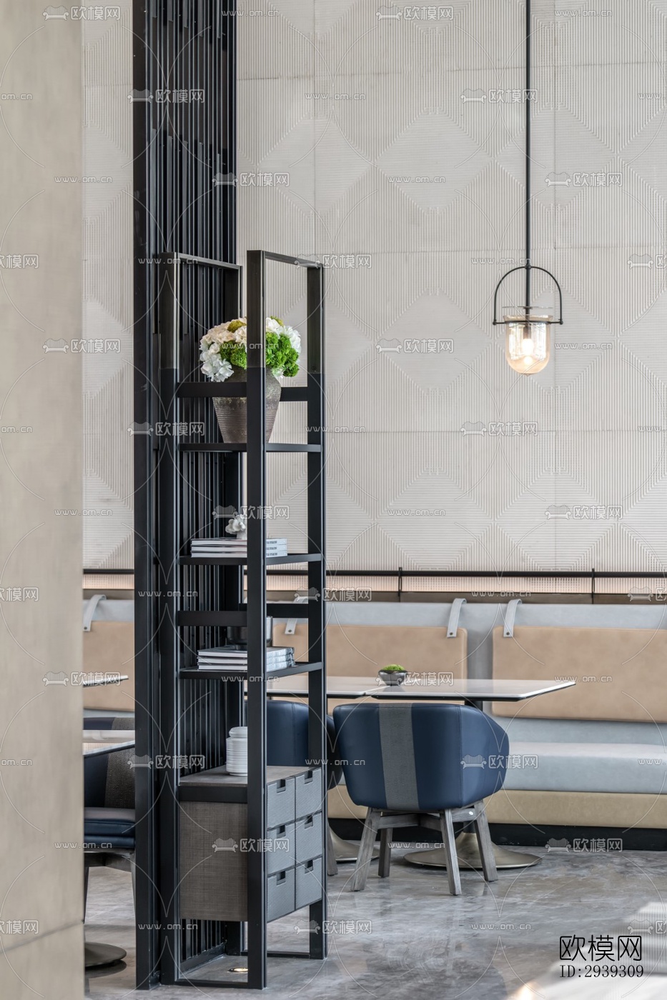 新中式酒店民宿效果图下载（渲染图15）