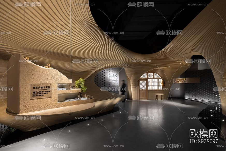 現(xiàn)代展覽展廳效果圖下載(渲染圖1)