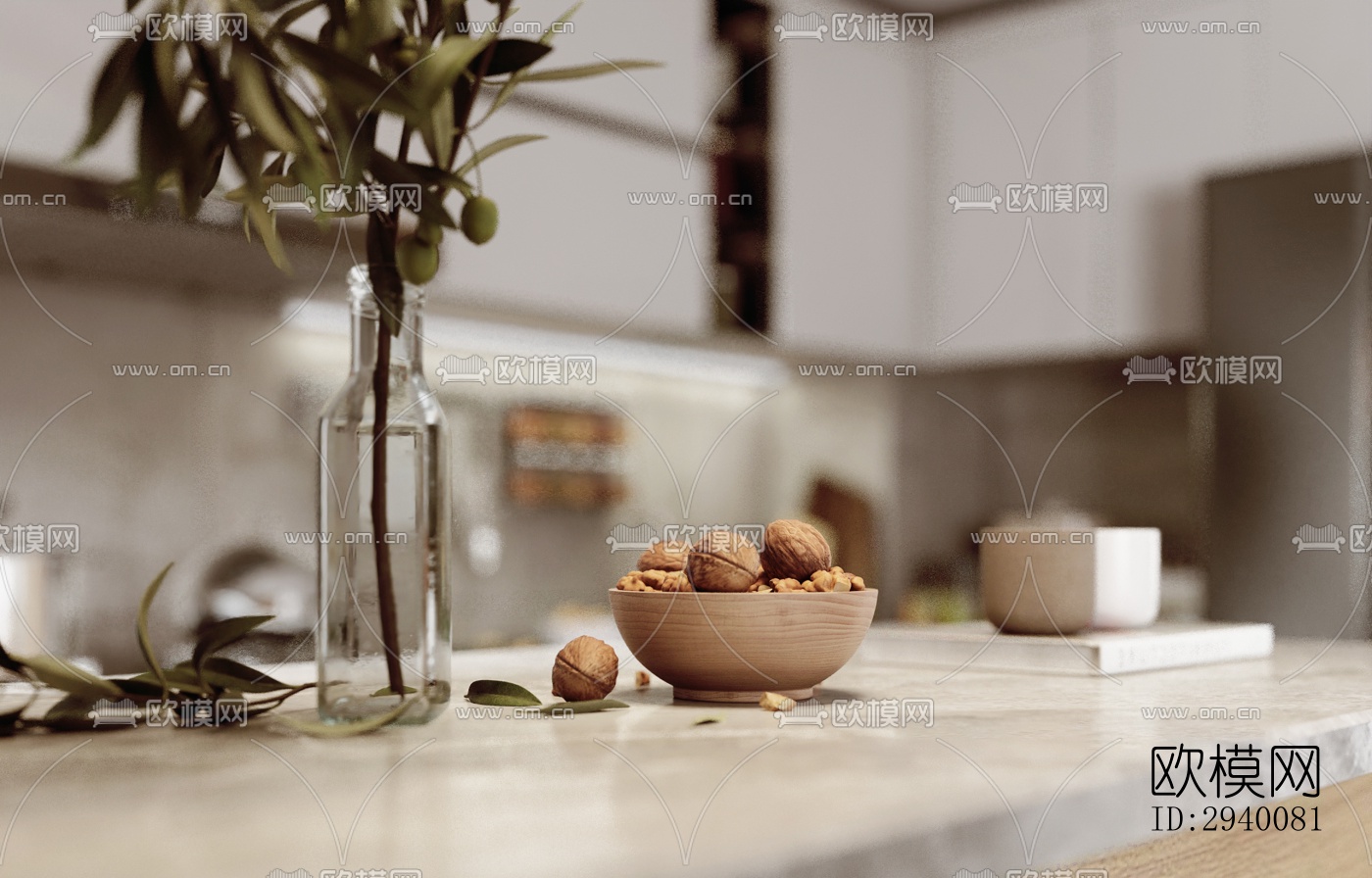 北欧平层效果图下载（渲染图1）