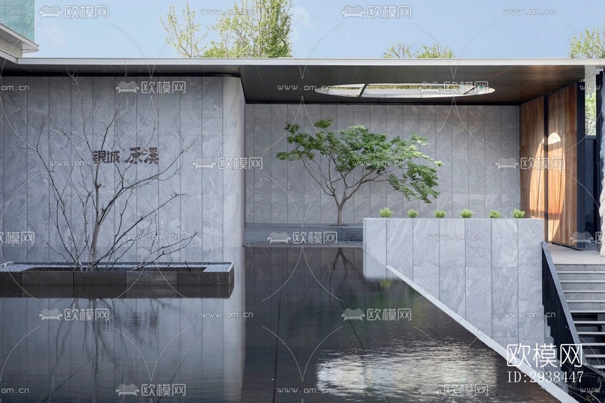 新中式售樓處效果圖下載(渲染圖16)