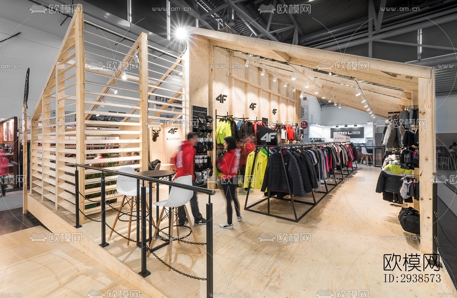 工业风展览展厅效果图下载(渲染图4)