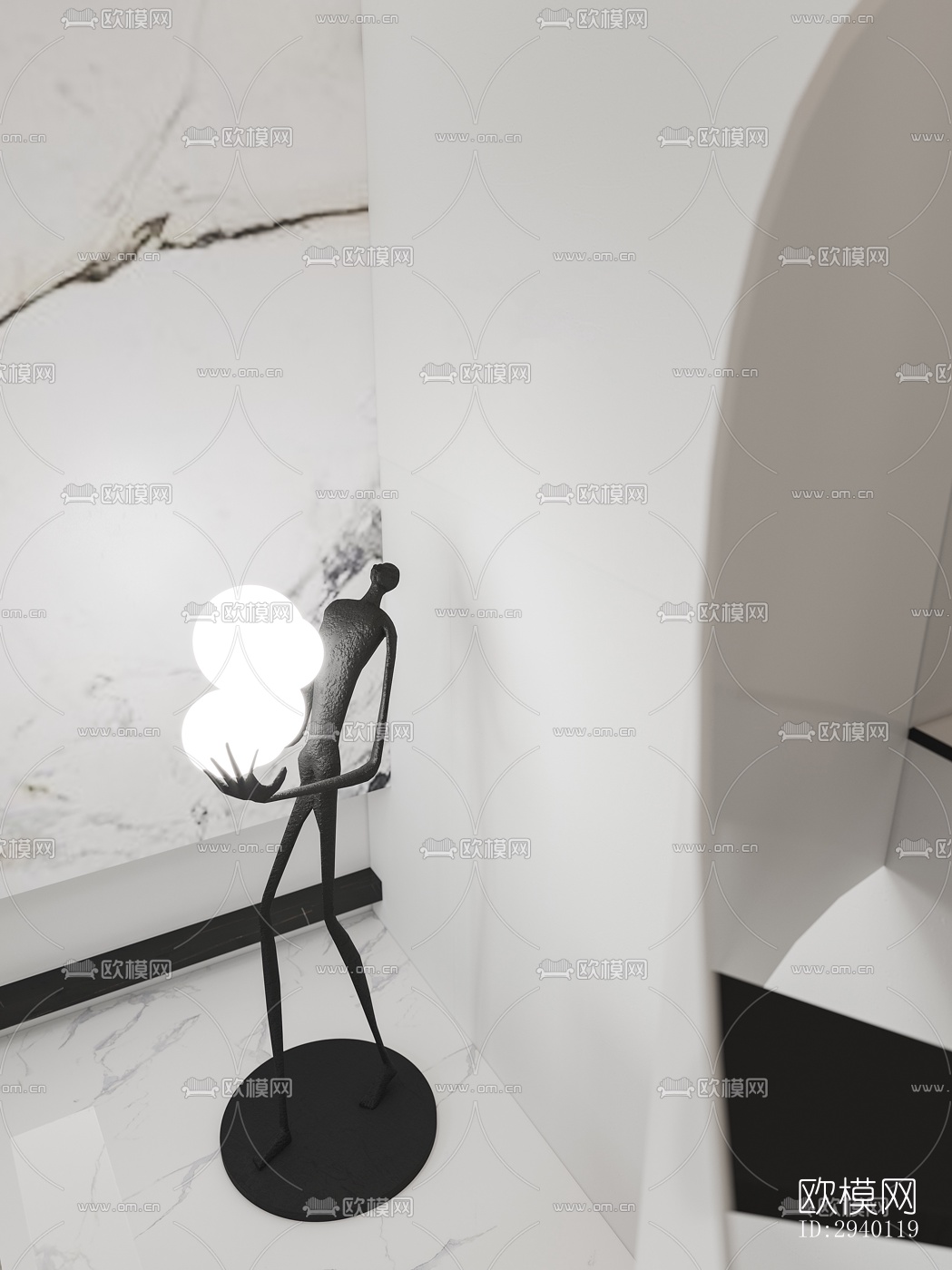 北欧平层效果图下载（渲染图4）