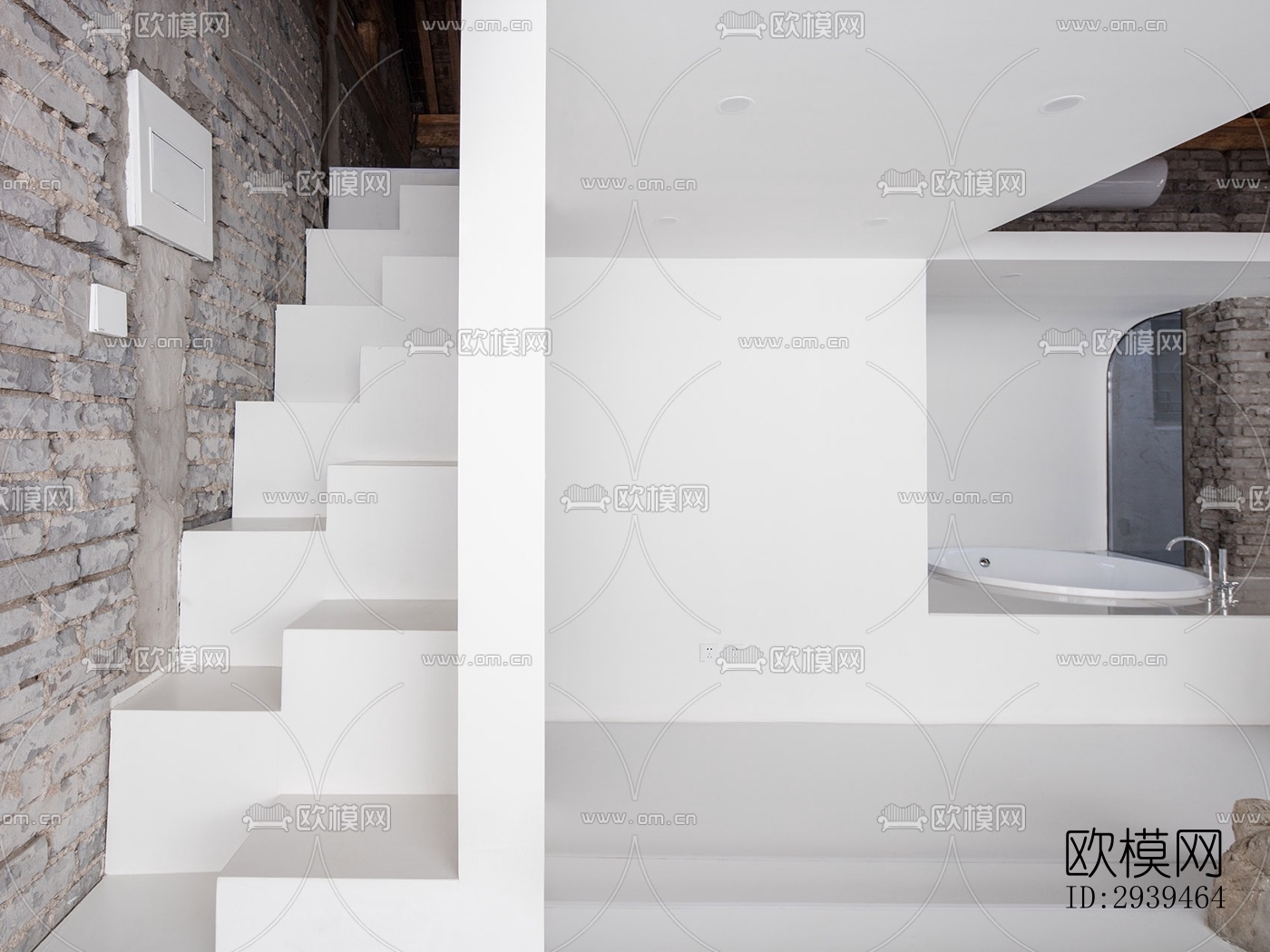 现代酒店民宿效果图下载（渲染图16）