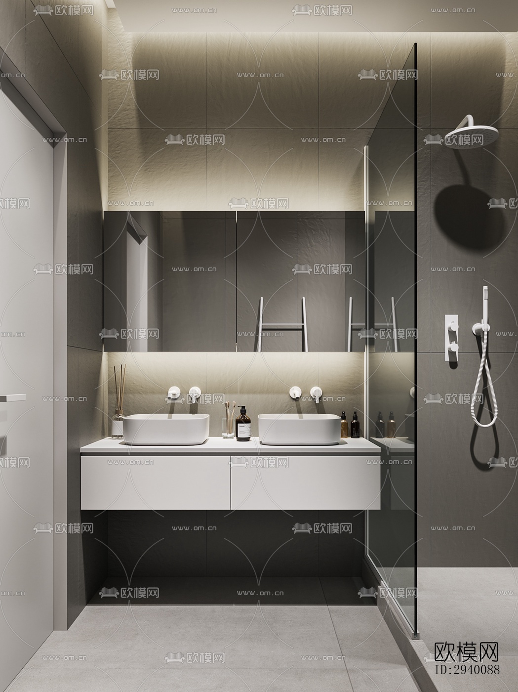 北欧平层效果图下载（渲染图3）