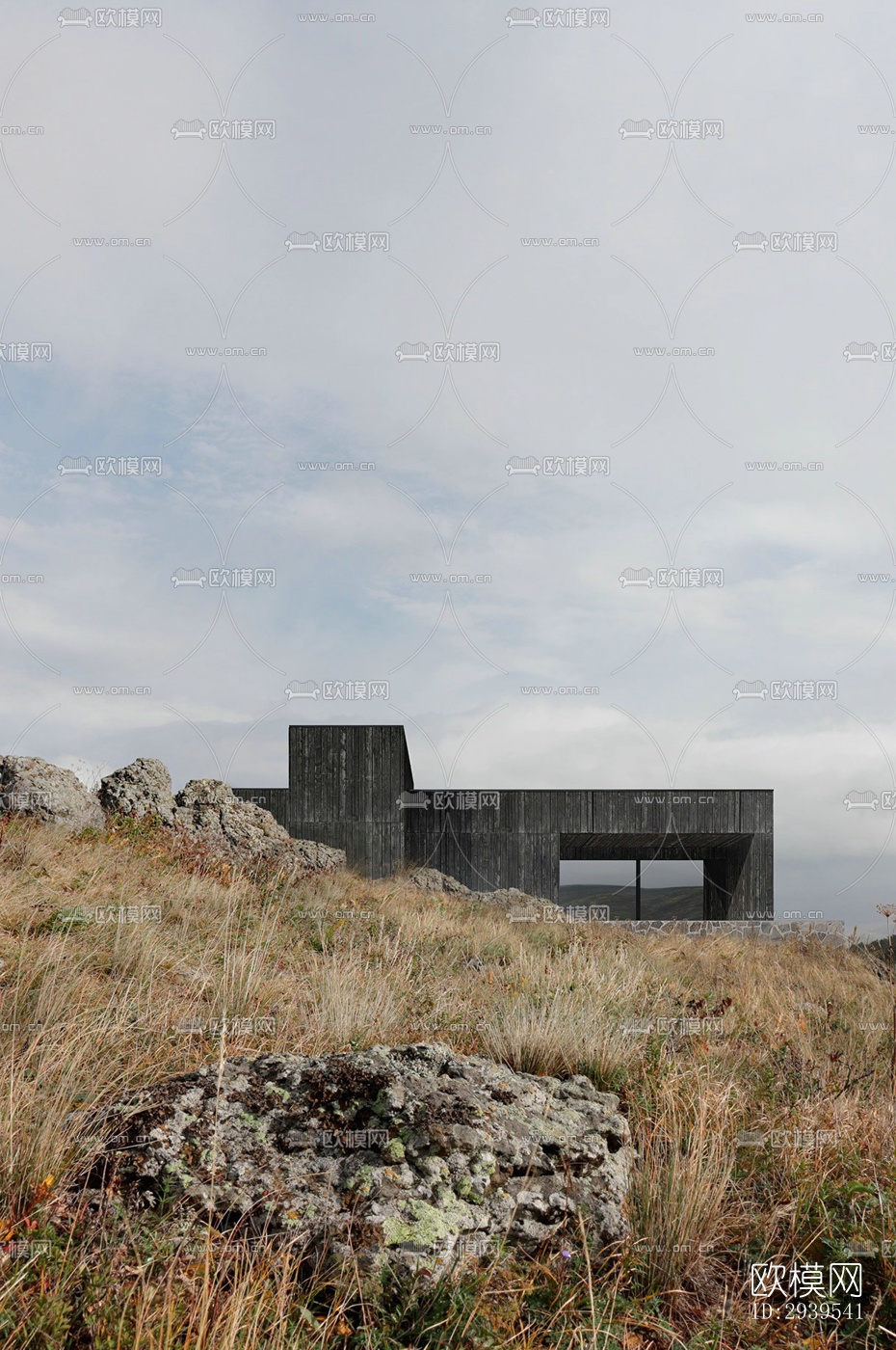 现代酒店民宿效果图下载（渲染图14）