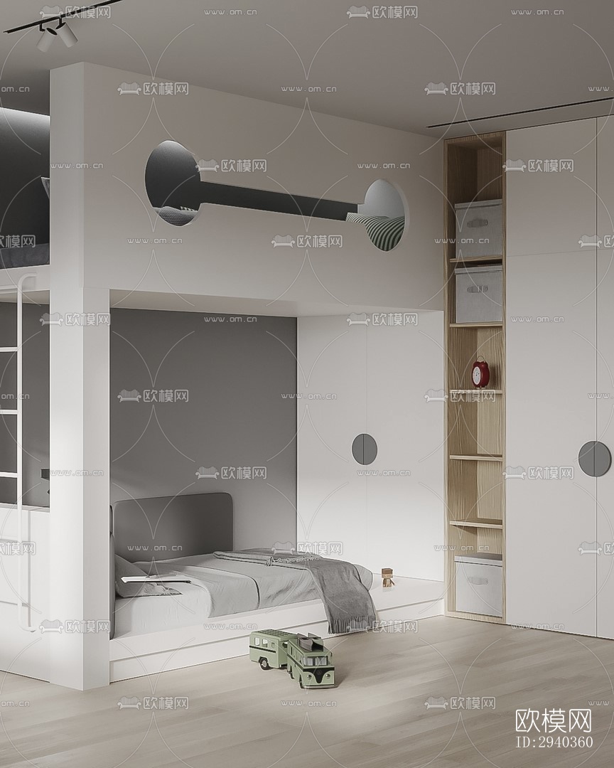 现代平层效果图下载（渲染图15）