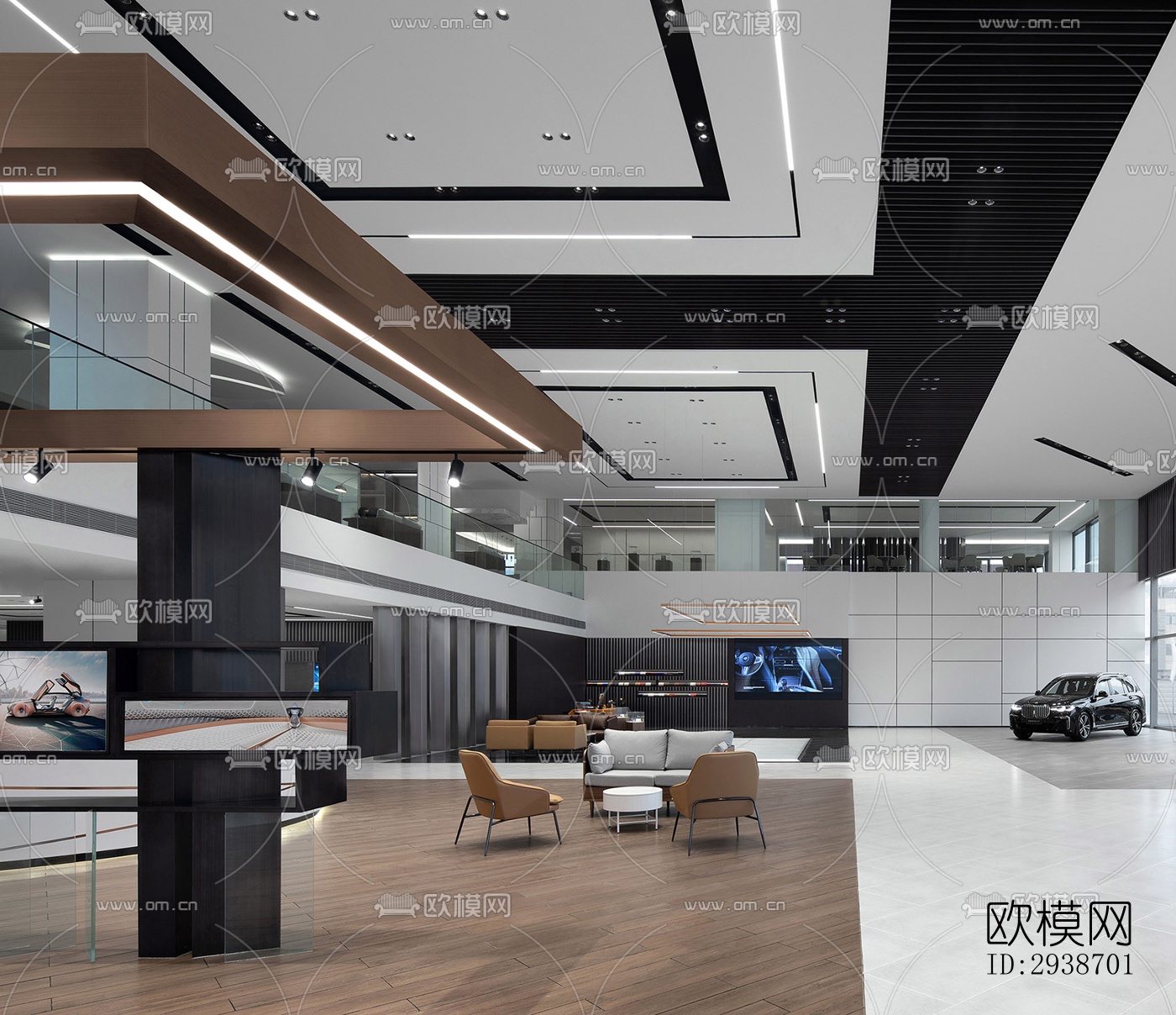 现代展览展厅效果图下载（渲染图14）