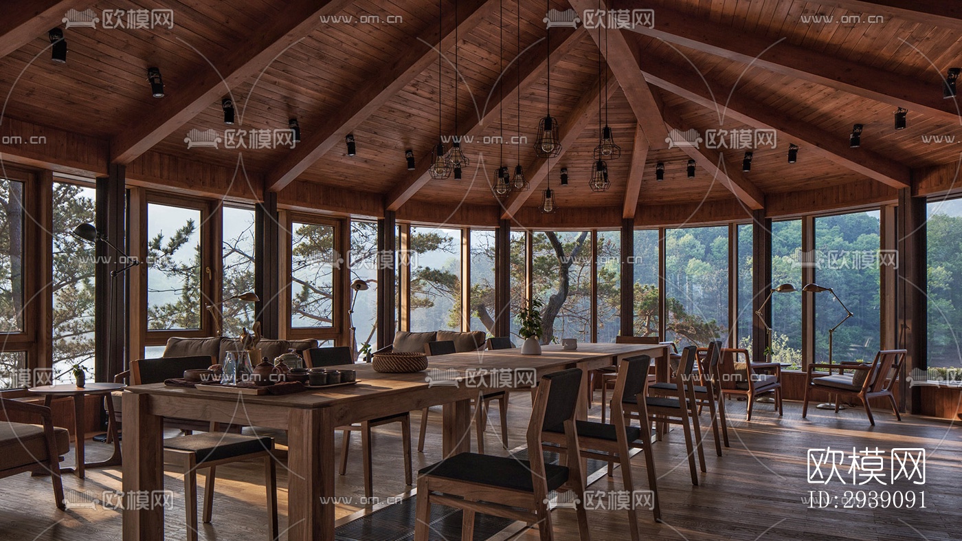 北欧酒店民宿效果图下载（渲染图10）