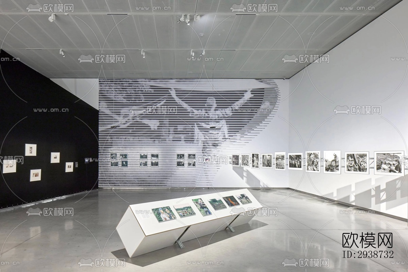 现代展览展厅效果图下载（渲染图5）