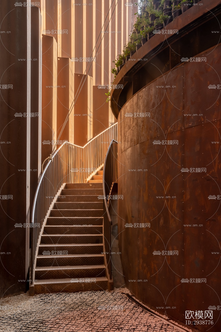 现代展览展厅效果图下载（渲染图16）