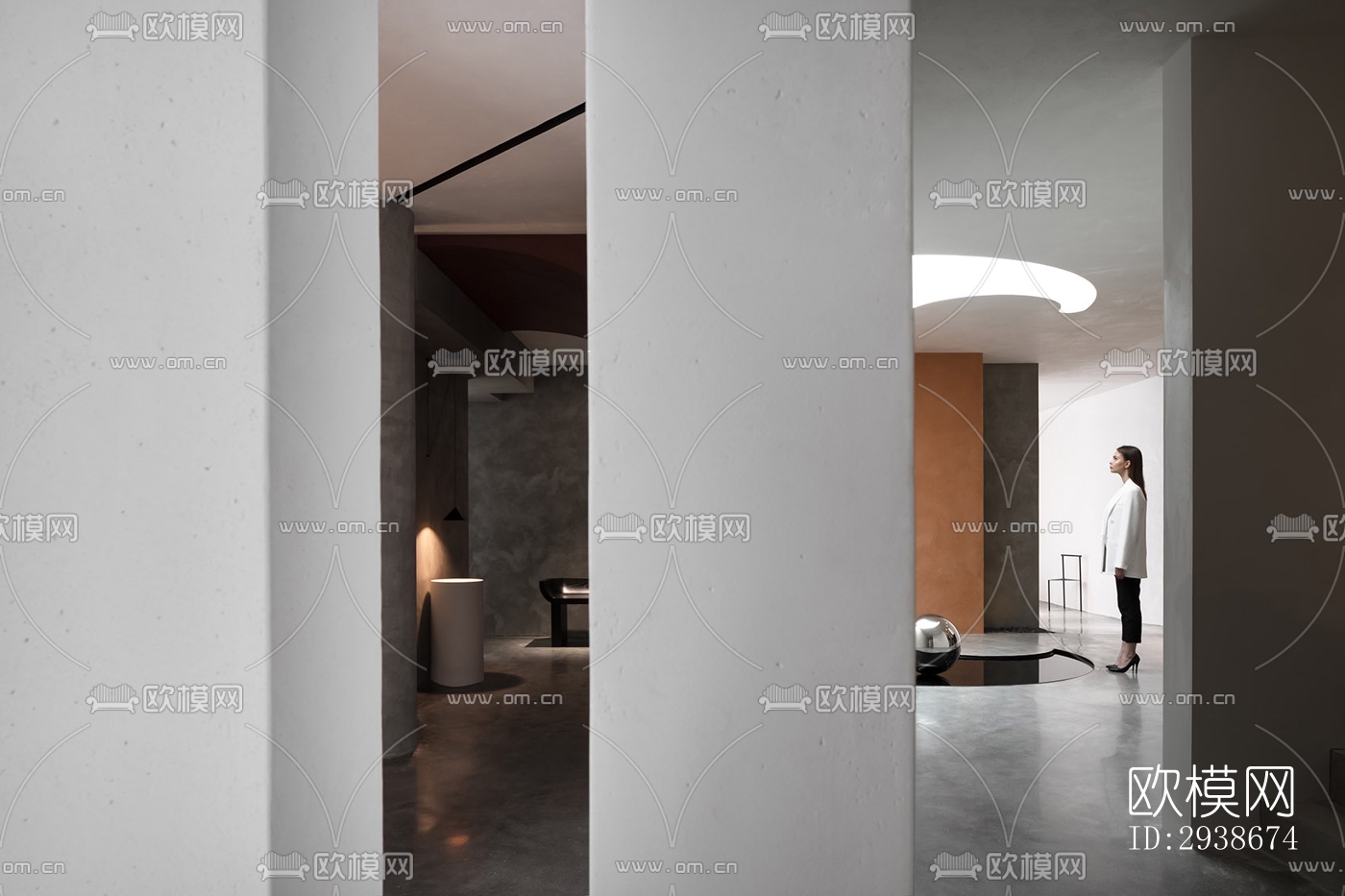 现代展览展厅效果图下载（渲染图5）