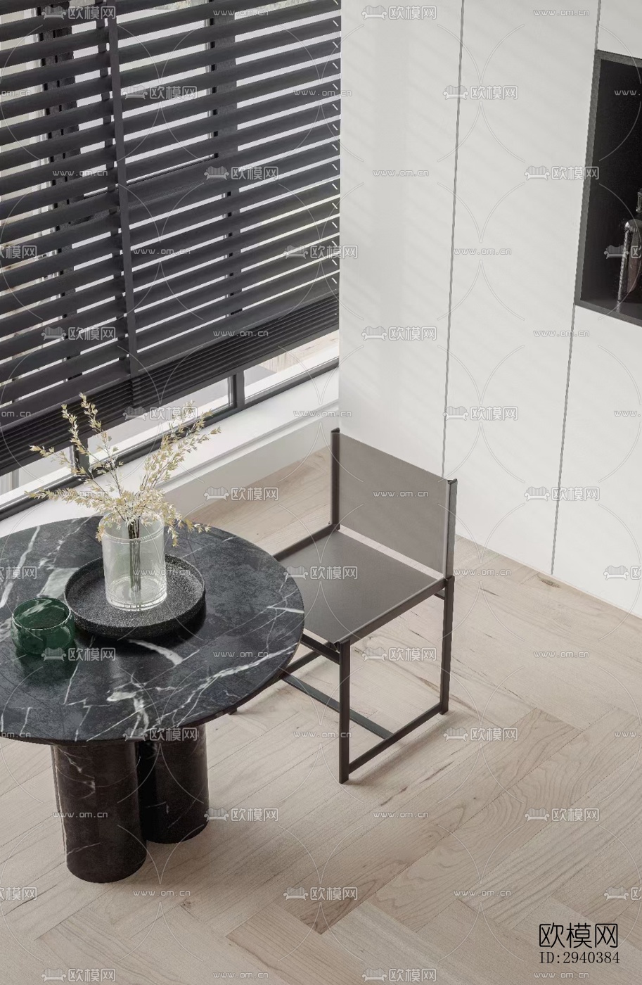 现代平层效果图下载（渲染图2）