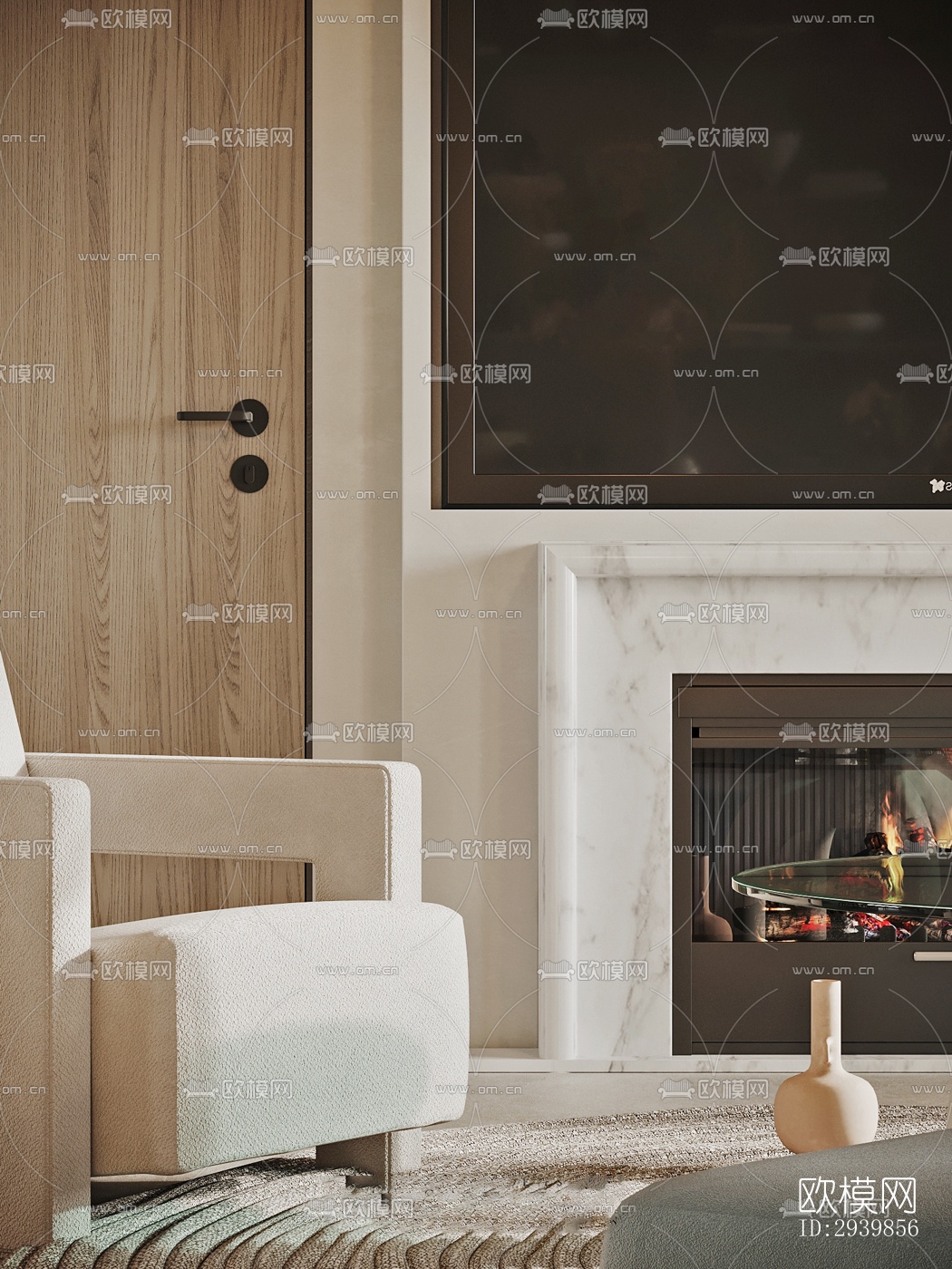 侘寂别墅效果图下载（渲染图11）