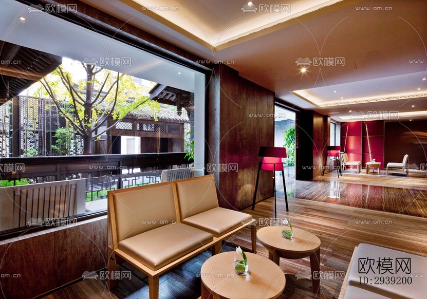 后现代酒店民宿效果图下载(渲染图9)