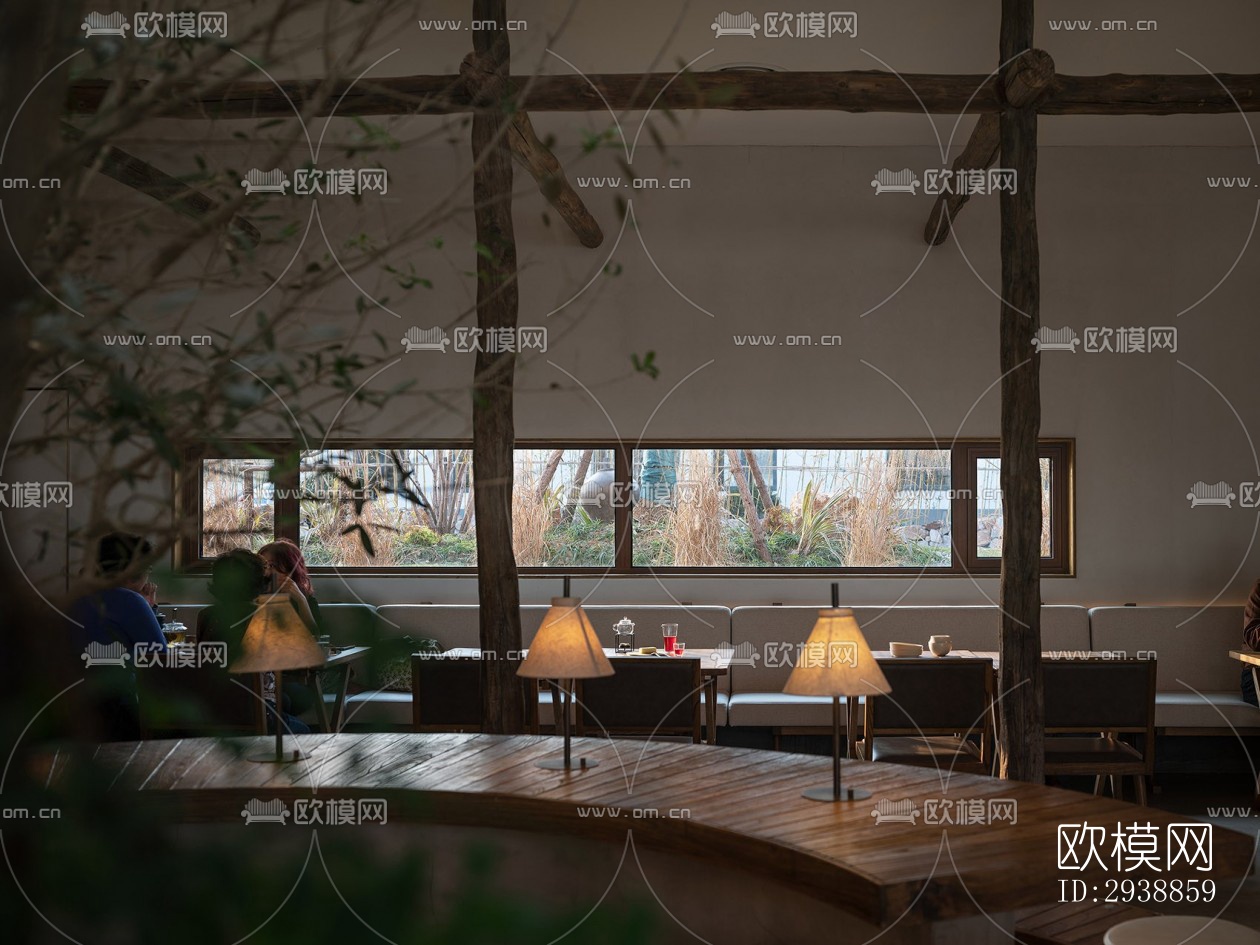 中式酒店民宿效果图下载（渲染图4）