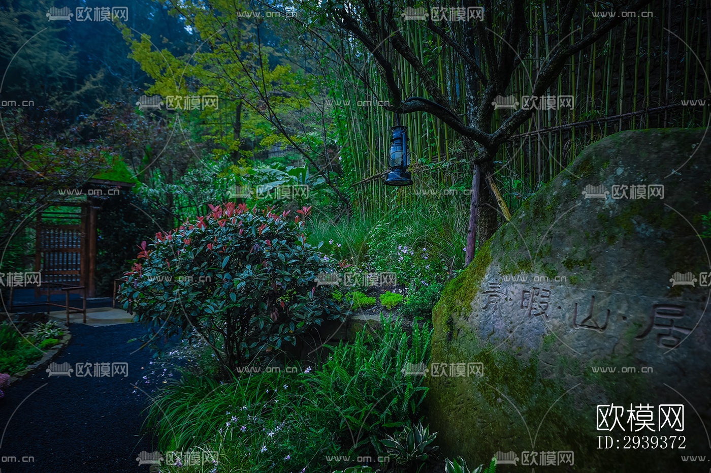 中式酒店民宿效果图下载（渲染图5）