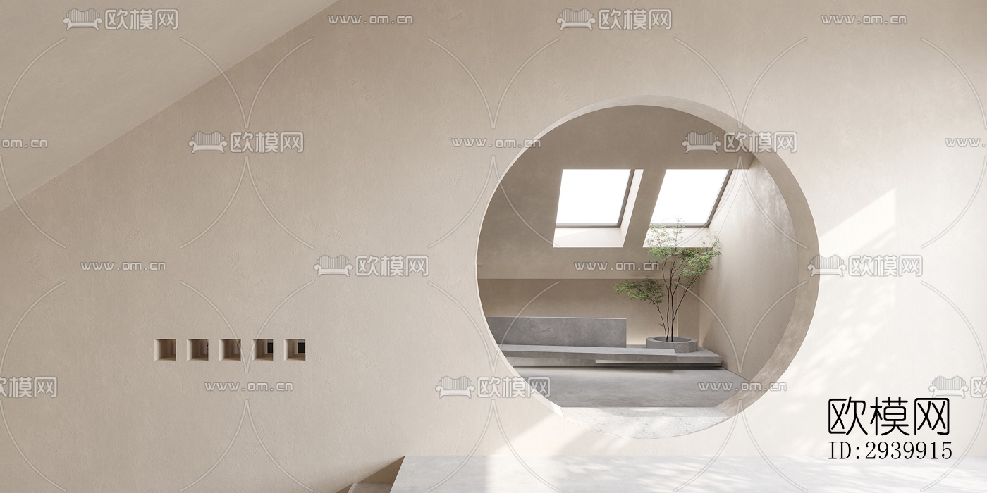 侘寂复式效果图下载（渲染图5）