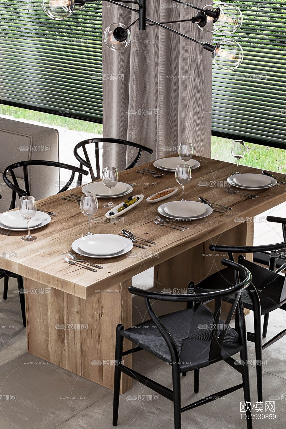 北欧别墅效果图下载（渲染图9）