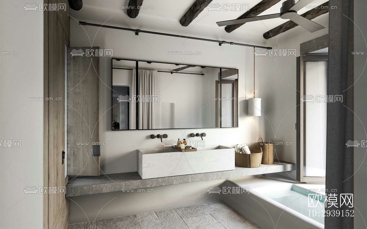 北欧酒店民宿效果图下载（渲染图16）