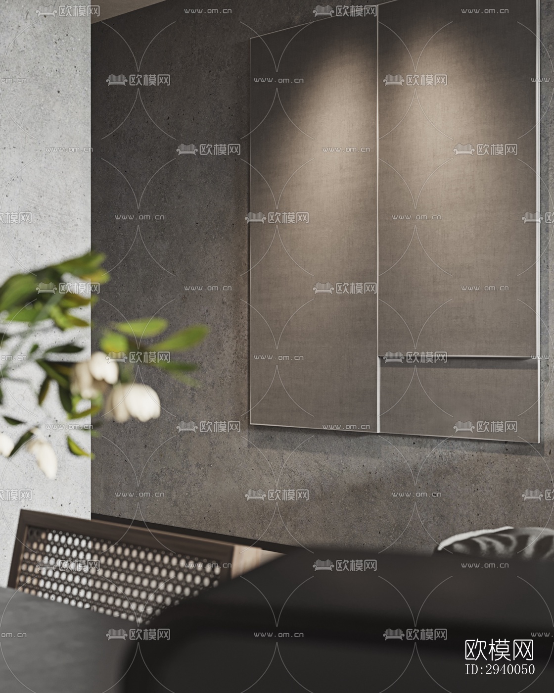 侘寂平层效果图下载（渲染图6）