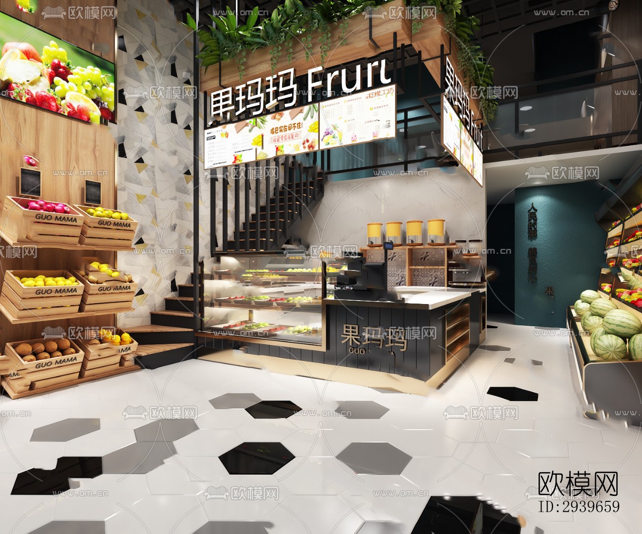 现代零售店铺效果图下载（渲染图16）