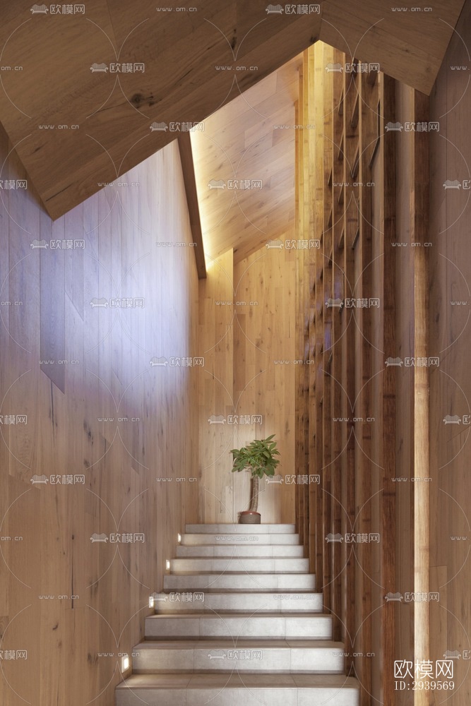 现代酒店民宿效果图下载（渲染图11）