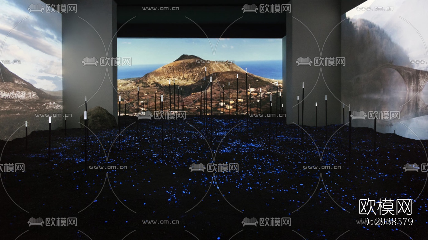 工业风展览展厅效果图下载（渲染图10）