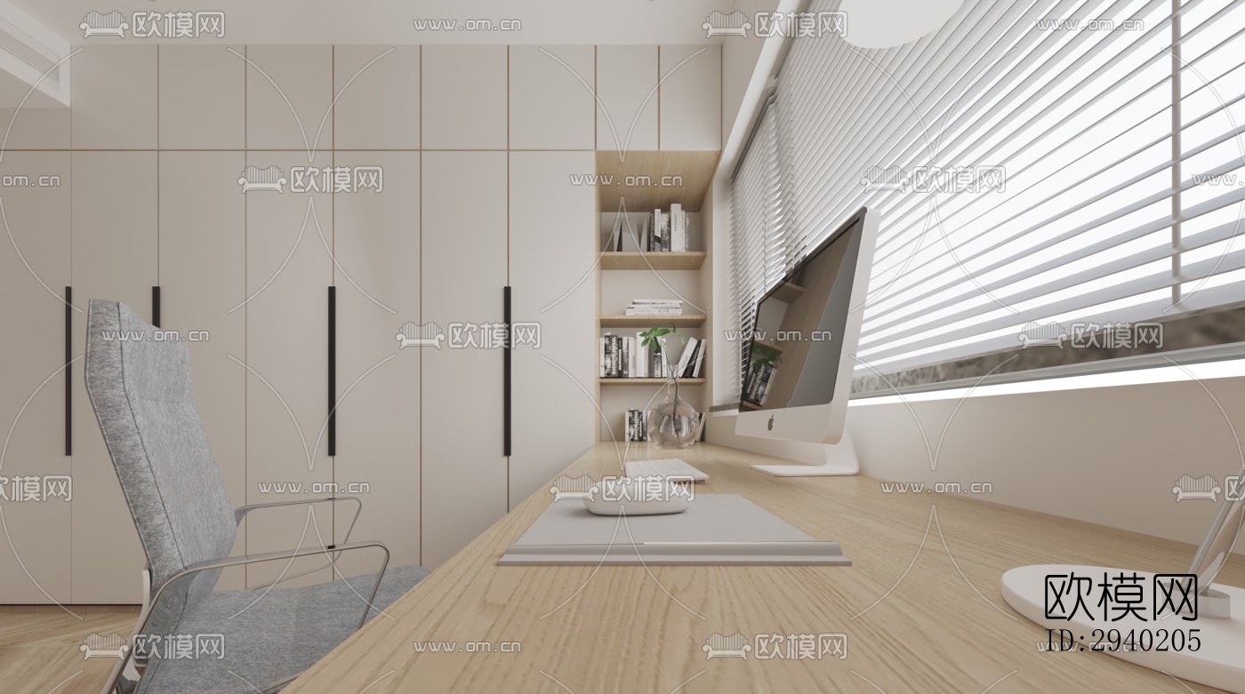 日式平层效果图下载（渲染图17）