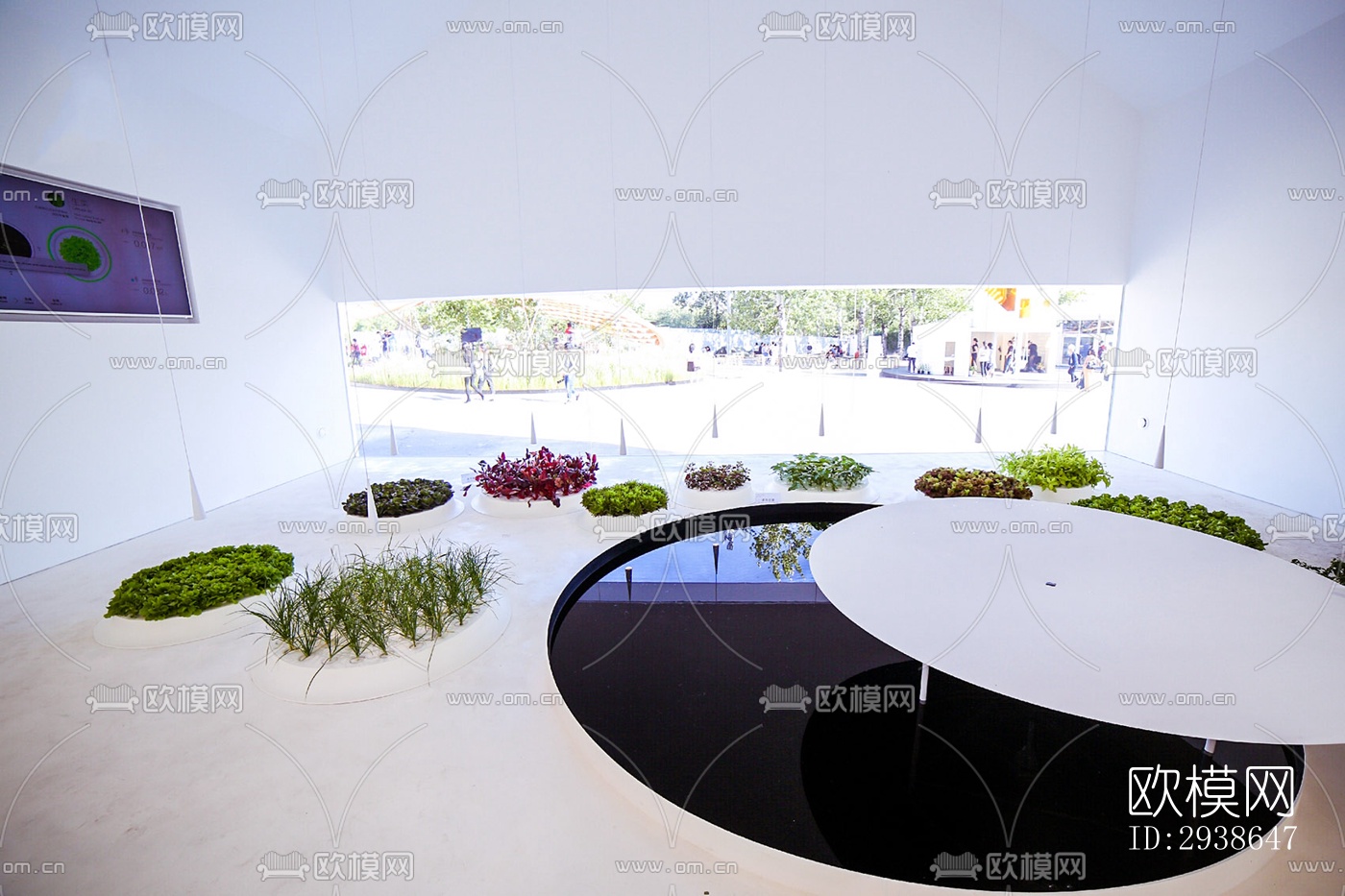 现代展览展厅效果图下载（渲染图5）