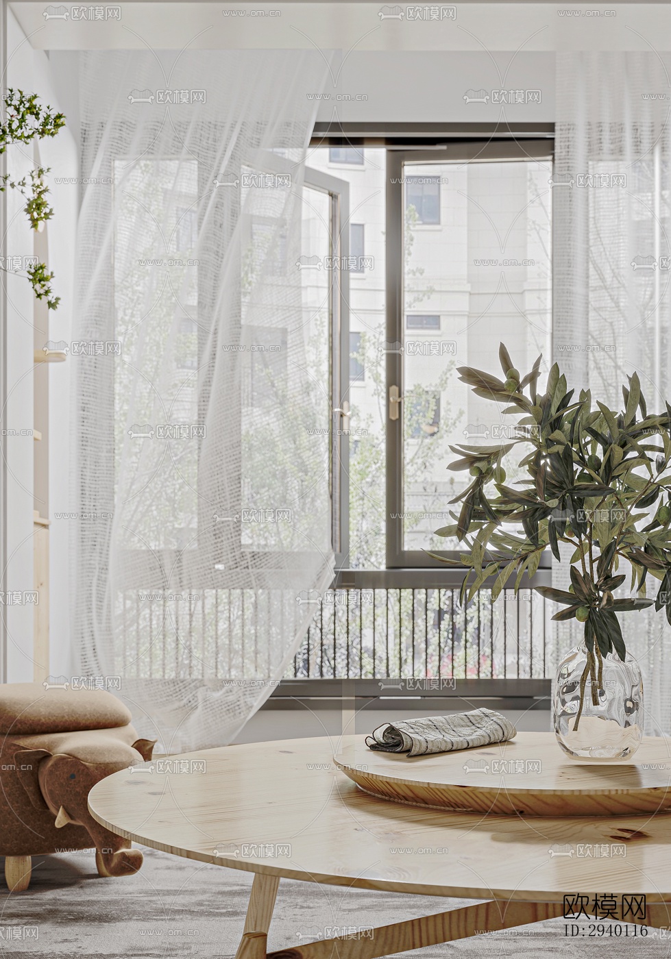 北欧平层效果图下载（渲染图2）