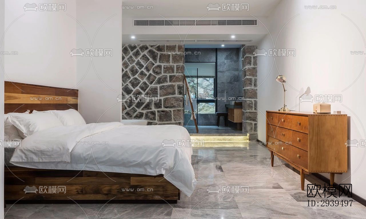 现代酒店民宿效果图下载（渲染图10）