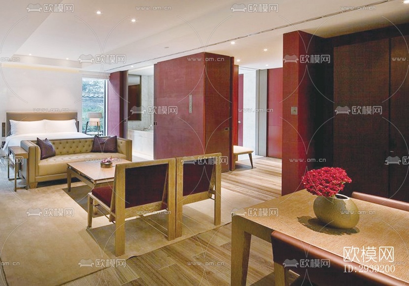 后现代酒店民宿效果图下载(渲染图17)