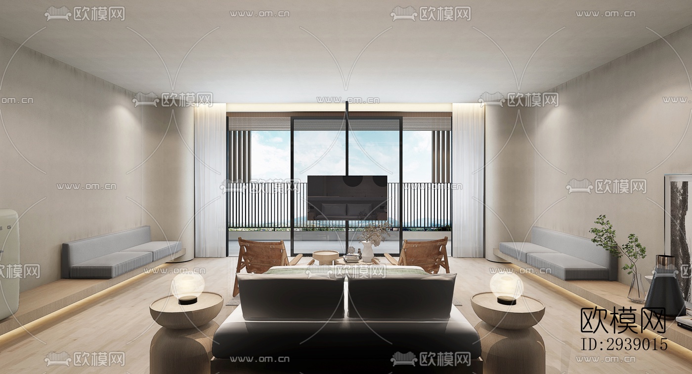 侘寂酒店民宿效果图下载（渲染图11）