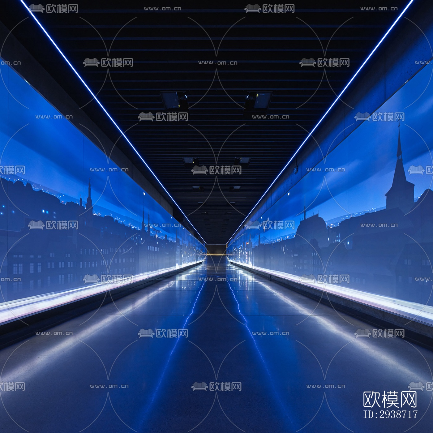 现代展览展厅效果图下载（渲染图19）