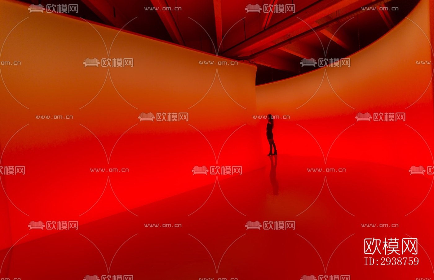 现代展览展厅效果图下载（渲染图14）