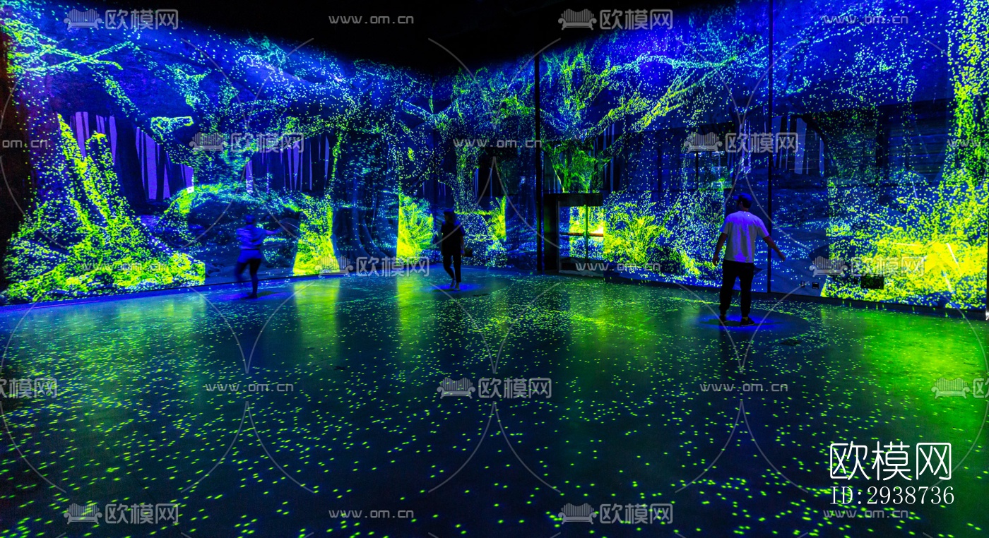 现代展览展厅效果图下载（渲染图8）