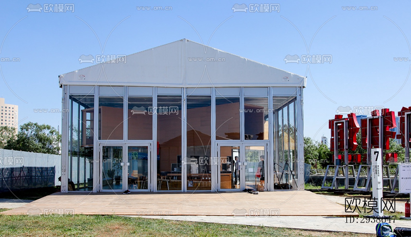 现代展览展厅效果图下载（渲染图10）