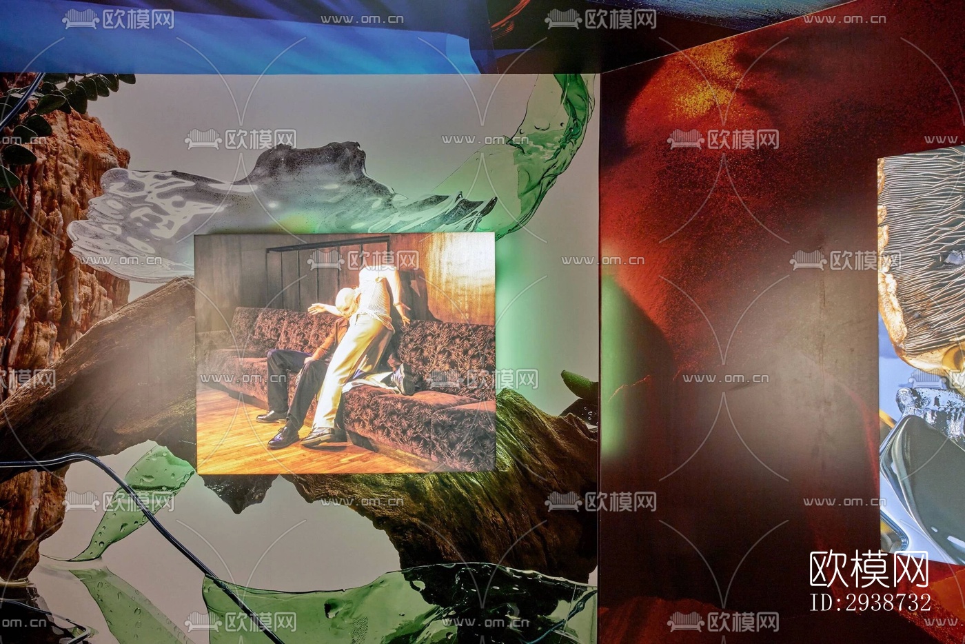 现代展览展厅效果图下载（渲染图9）