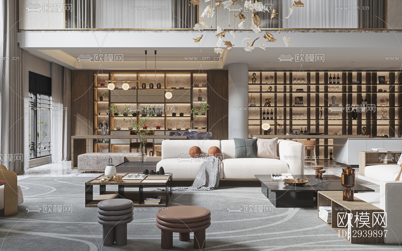 现代别墅效果图下载（渲染图11）