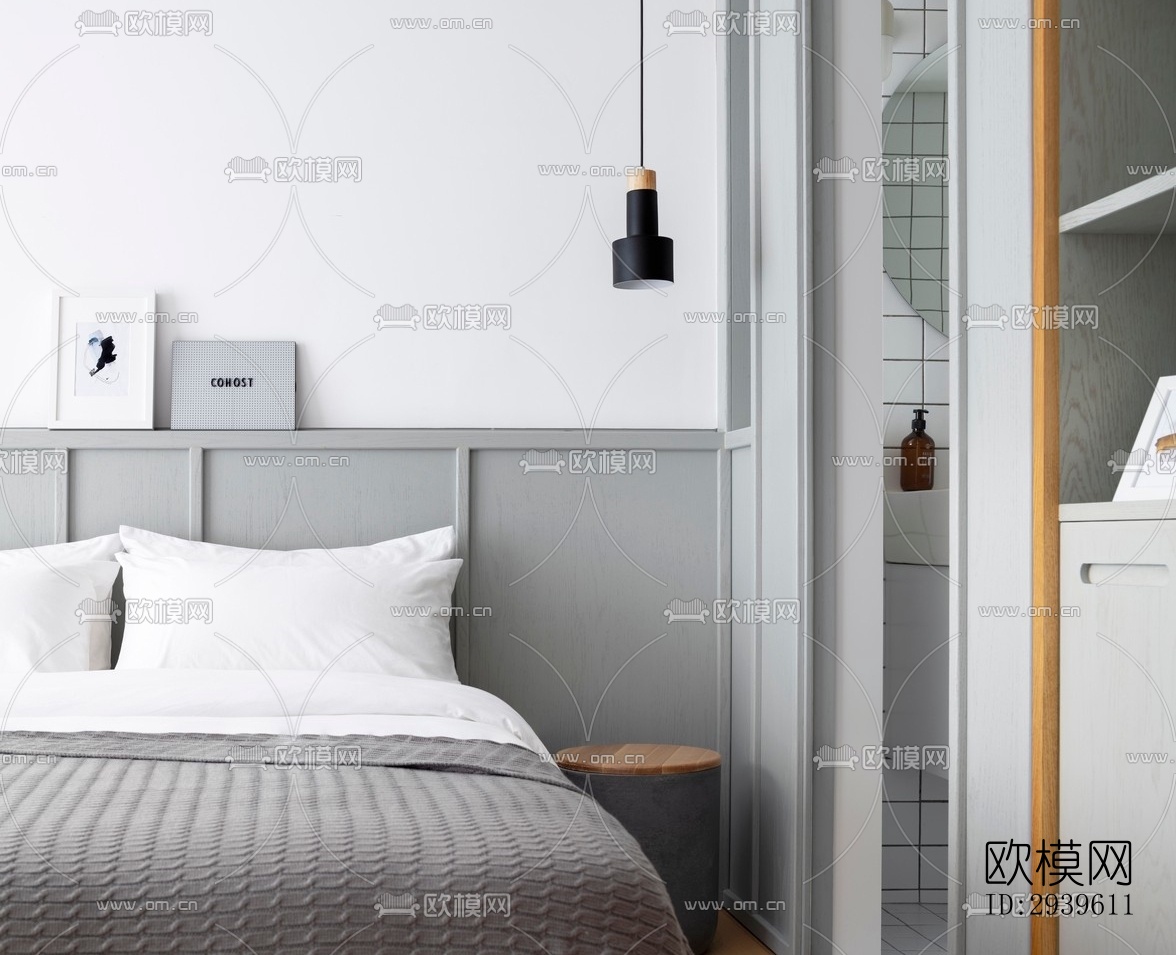 现代酒店民宿效果图下载（渲染图14）