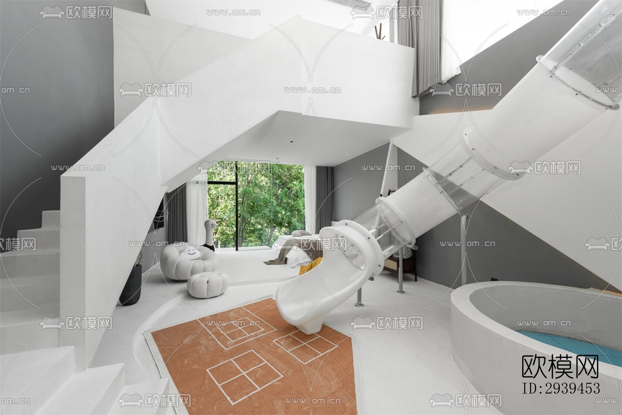 现代酒店民宿效果图下载（渲染图14）