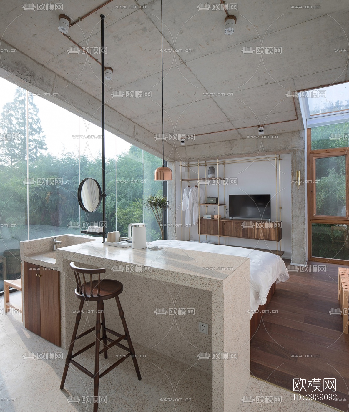 北欧酒店民宿效果图下载（渲染图7）