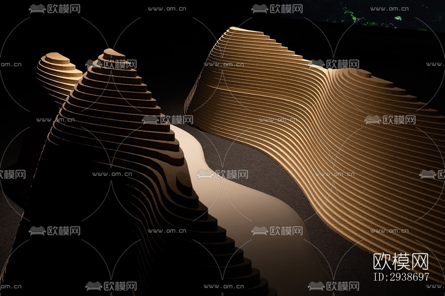 現(xiàn)代展覽展廳效果圖下載(渲染圖14)